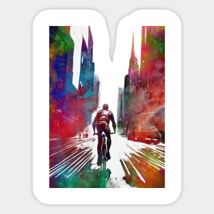 City bike sport art #bike Sticker